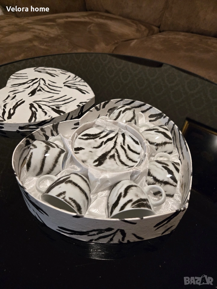 ДУБАЙСКИ сервиз за кафе -ЗЕБРА, снимка 1