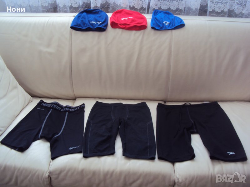 Юношески бански SPEEDO с шапки за басейн на Арена , снимка 1