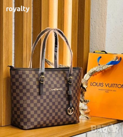 Louis Vuitton Дамска Кафява Чанта , снимка 1
