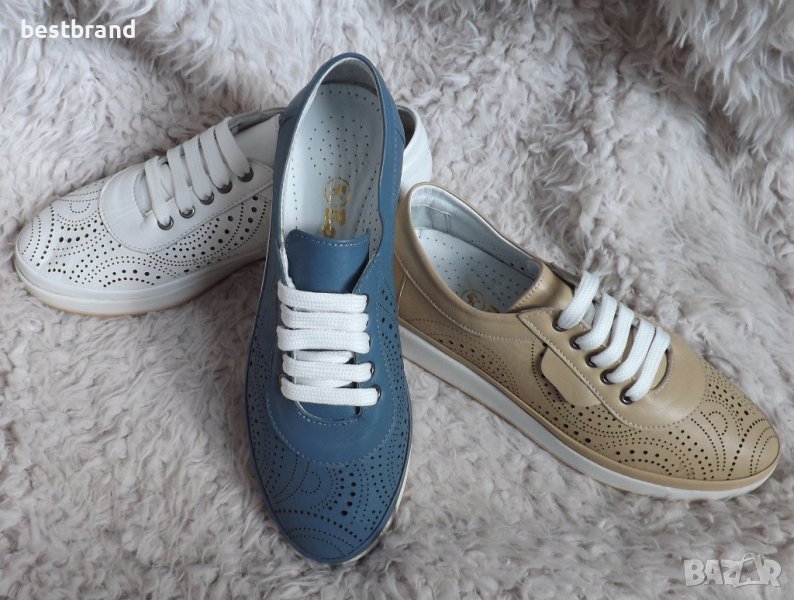 Обувки, естествена кожа, код 770/60, снимка 1