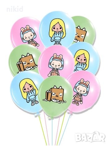 Тока Бока TOCA BOCA Toca Life World Обикновен надуваем латекс латексов балон парти, снимка 1