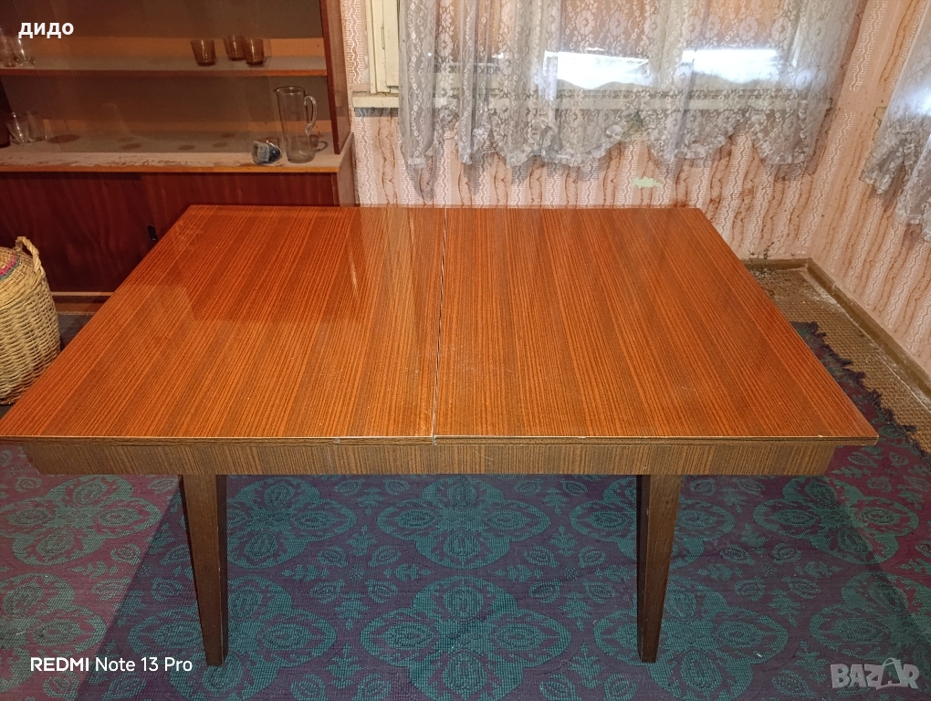 Ретро разтегателна маса, масивна дървесина/ нова/, снимка 1