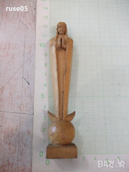 Фигура "Молеща се Света Дева Мария" дървена, снимка 1