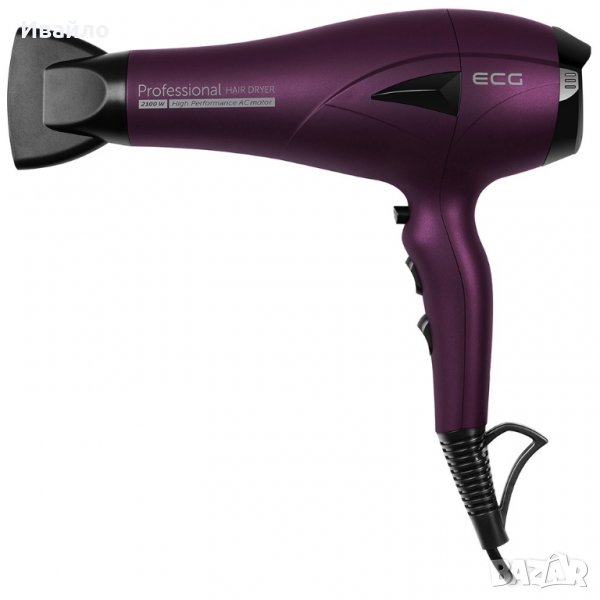 Професионален сешоар ECG VV 3121 Professional, 2100W, Лилав, снимка 1