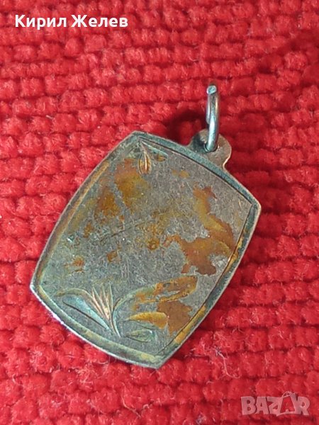 СТАРИНЕН НЕЖЕН АРТ НУВО СРЕБЪРЕН ПЕНДАНТ РЪЧНО ГРАВИРАН ВИСОКА ПРОБА СРЕБРО 35453, снимка 1