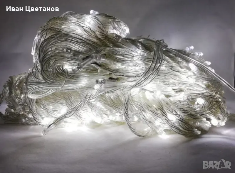 Коледни LED лампички с многоцветни, топъл и студен бял цвят, снимка 1