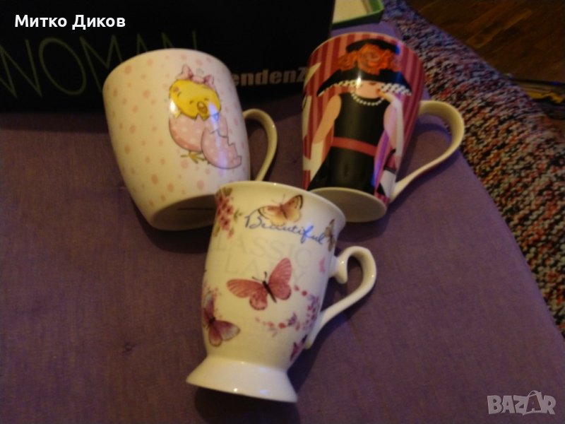 Порцеланова чаша  330 млл нова за кафе-чай-3 броя оригинални, снимка 1