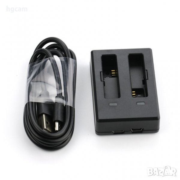 Зарядно устройство SJCAM за батерии М20, За 2 батерии, USB кабел, снимка 1
