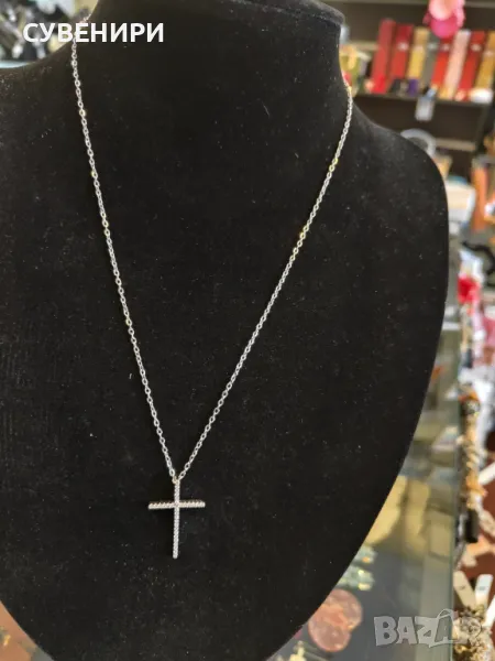 Колие с кръст от неръждаема стомана , снимка 1