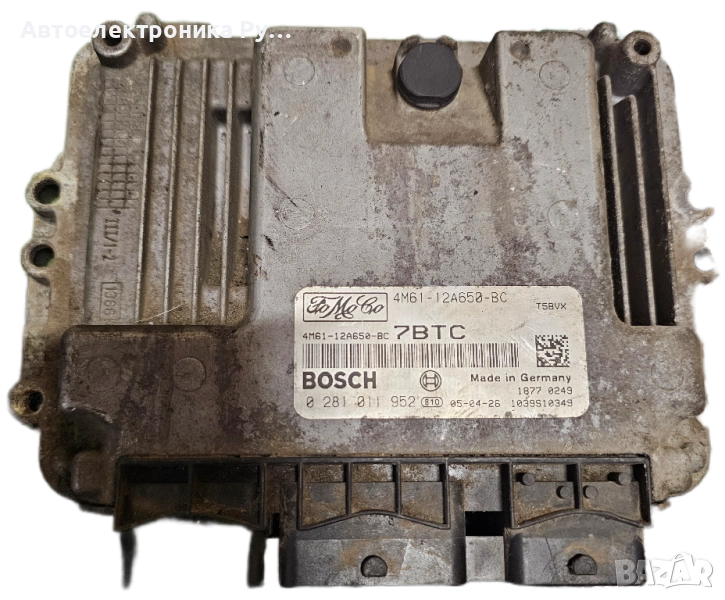 компютър Mazda 3 1.6TDCI ,4M61-12A650-BC ,0281011952 ,EDC16C3 ECU, снимка 1
