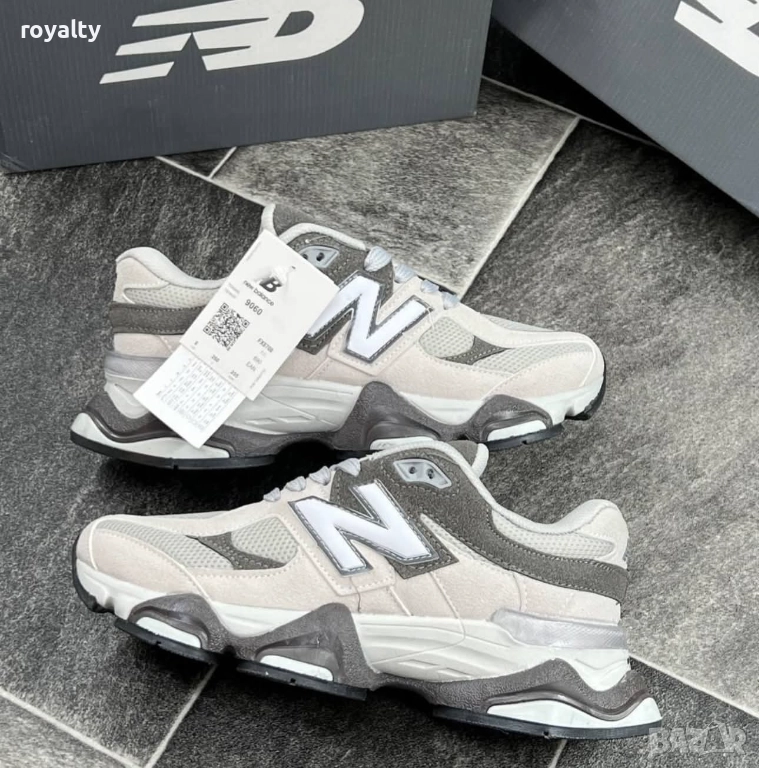 New Balance Мъжки Стилни Маратонки 36-44 Номер Бяло И Сиво , снимка 1