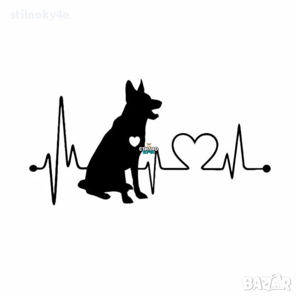 Стикер за кола на породата Немска Овчарка Стикери/Лепенки за автомобили на породата Немска Овчарка , снимка 1
