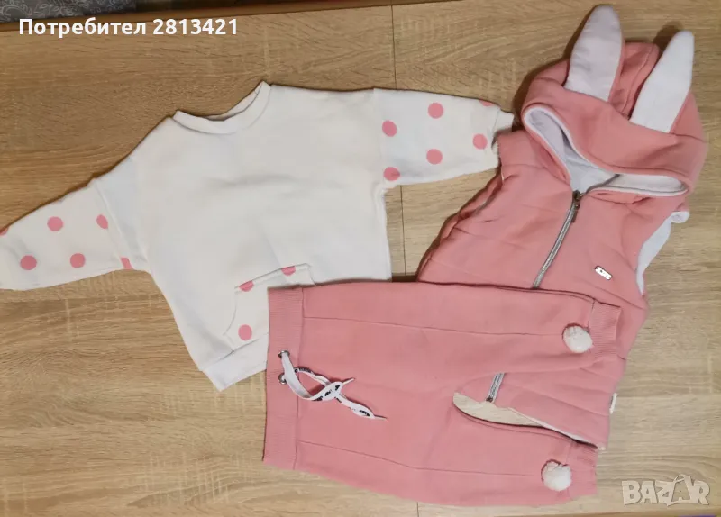 Детски комплекти за момиче 74 и 80см , снимка 1