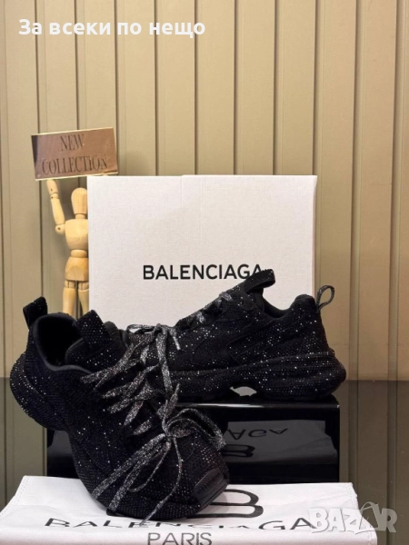 Balenciaga Дамски Черни Маратонки С Камъчета С Кутия👟Дамски Спортни Обувки Баленсиага Код S118, снимка 1