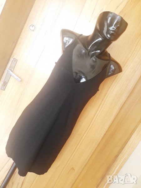 Черна къса нощница трико С/М, снимка 1