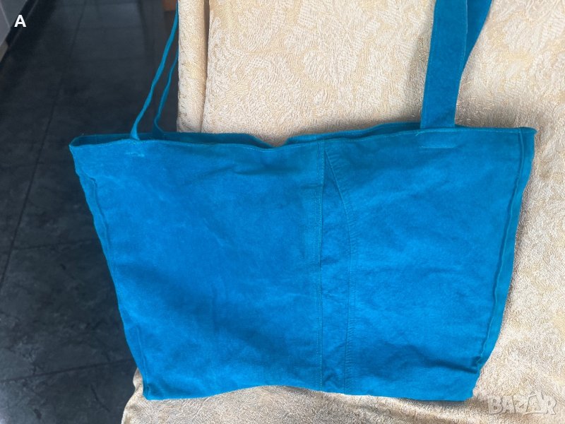 Дамска чанта естествен велур, снимка 1