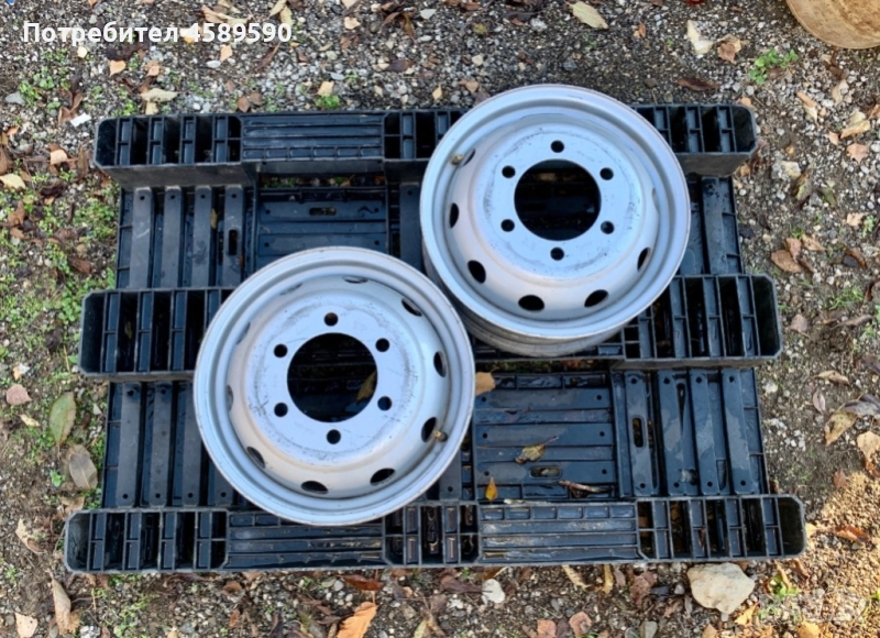 Оригинални железни джанти 15цола 6x170 за ДВОЙНА ГУМА Nissan Cabstar NT400(2014-2023),Renault Maxity, снимка 1