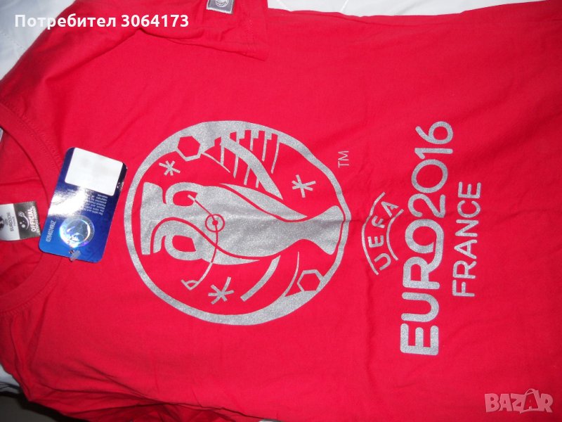 Оригинална Спортна дамска тениска р-р М Л Адидас ЕВРО Adidas Euro 2016, снимка 1