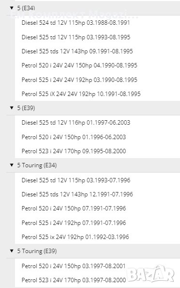 Феродов диск BMW E36 E28 E34 E39 Продава Ем Комплект Дружба, снимка 1