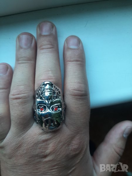 Нов мъжки пръстен Terminator exoskeleton, нов, снимка 1