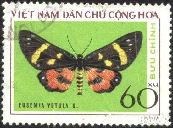 Клеймованa маркa Фауна Пеперудa 1976  от Виетнам, снимка 1