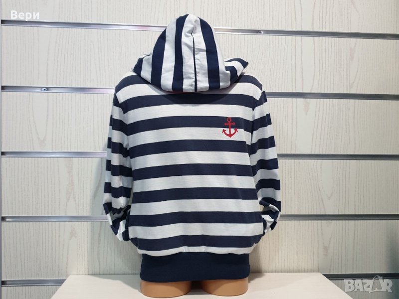 Нов детски моряшки суичър с трансферен печат Котвичка, райе, снимка 1