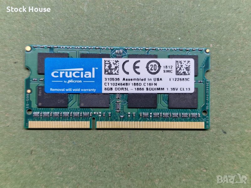 8GB Crucial 1866 MHZ DDR3L PC3L-14900 за лаптоп, снимка 1