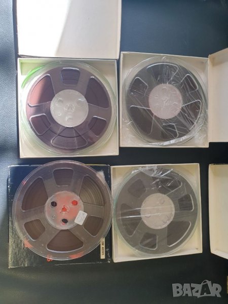 Лот от 4бр магнетофонни ролки 15см С ленти и кутии. Комплекта за 50лв., снимка 1