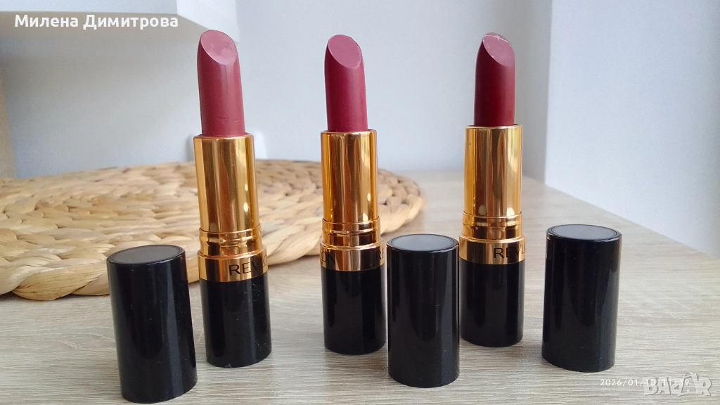 Хидратиращи червила Revlon Super Lustrous 761 extra spicy/805 candied rose/802 daylight delight , снимка 1