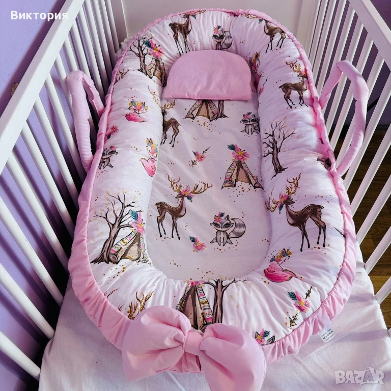 Бебешко гнездо 100% памучен ранфорс, снимка 1
