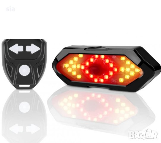 Комплект Мигачи за велосипед + стоп за велосипед, Вело стоп с мигачи и дистанционно управление, снимка 2 - Аксесоари за велосипеди - 40719811