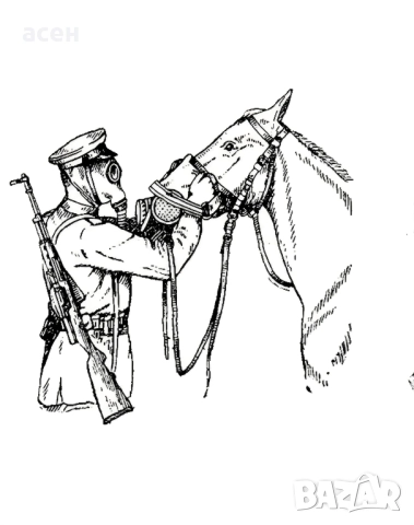 Противогази за коне , снимка 2 - Антикварни и старинни предмети - 52527874
