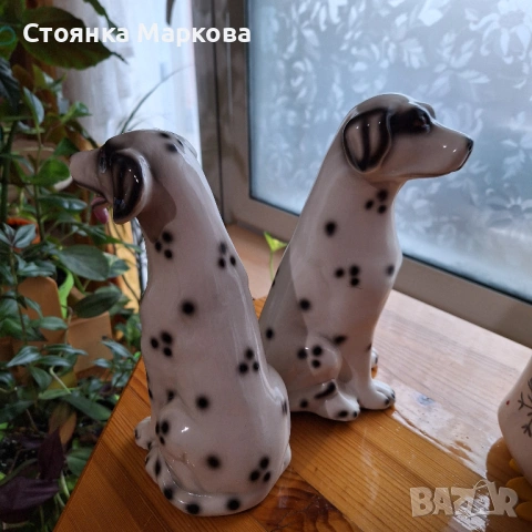 Две керамични кучета, снимка 4 - Декорация за дома - 53468358