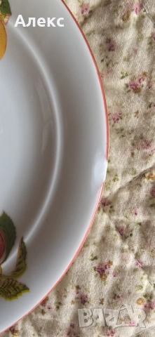 Комплект десертни чинии, Дянко Стефанов-Разград–3бр+1бр, снимка 4 - Чинии - 53221264