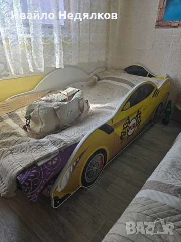 Детско легло с матрак , снимка 2 - Мебели за детската стая - 51693948