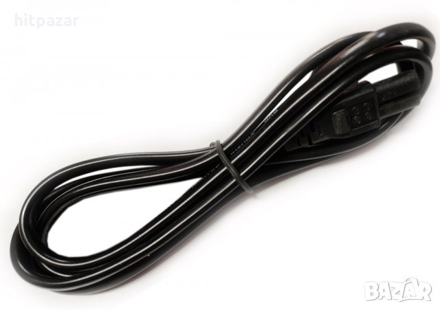 Захранващ кабел с 2 pin, 1.5 м., черен.