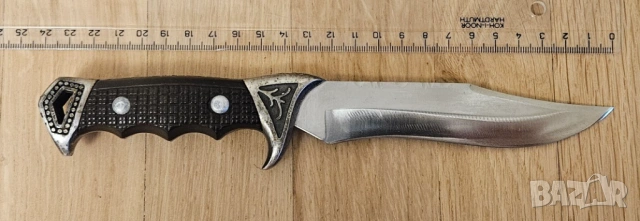 Ловен нож Miguel Nieto 13 см Испания стомана 440c с кожена кания, снимка 4 - Ножове - 53344875