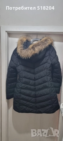 Дамско яке с пухена качулка ХЛ, снимка 2 - Якета - 51940640