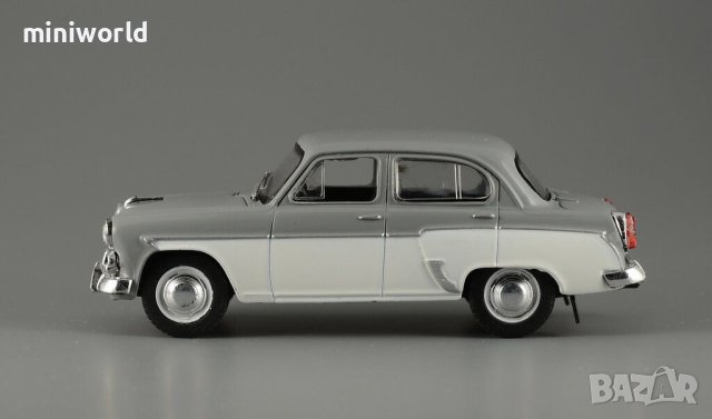 Москвич 407 1961 двуцветен - мащаб 1:43 на ДеАгостини модела е нов в блистер, снимка 6 - Колекции - 43641272