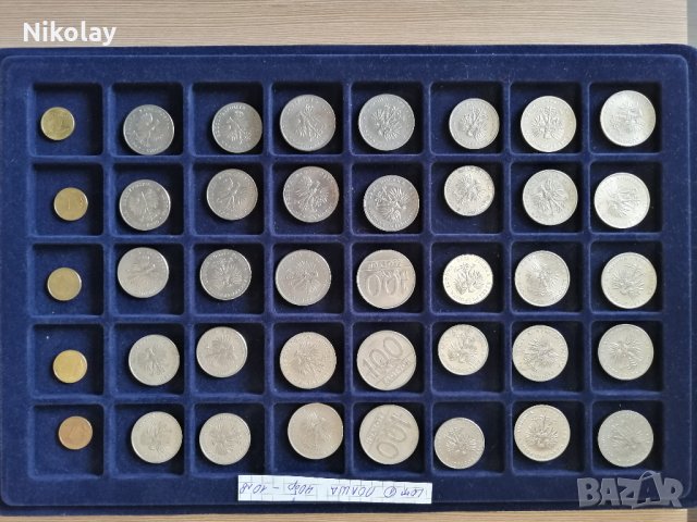 МОНЕТИ, LOT по 40 бр, ИСПАНИЯ, ПОЛША, БЕЛГИЯ, снимка 7 - Нумизматика и бонистика - 28553713