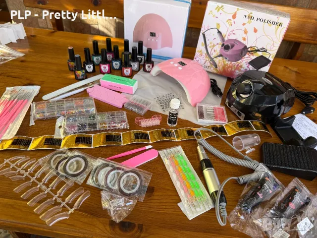 Комплект за маникюр гел лак електрическа пила печка лампа uv/led, снимка 3 - Други - 48602372