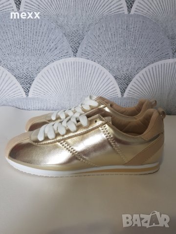Нови златисти обувки PiazzaItalia, снимка 4 - Дамски ежедневни обувки - 28916271