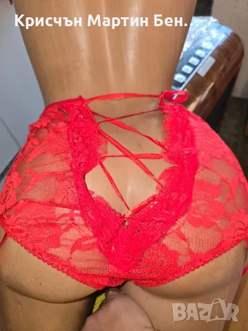 Бикина с висока талия с жартири/л.хл, снимка 3 - Бельо - 47845269