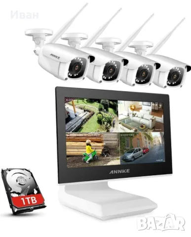 камери Annke WL400 4бр камери 1TB , снимка 6 - Комплекти за видеонаблюдение - 50151508
