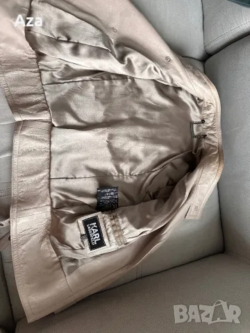 Кожено яке Karl Lagerfeld, снимка 5 - Якета - 48472645