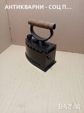 Соц Стара Чугунена Ютия На Жар. Номер 195., снимка 5 - Антикварни и старинни предмети - 53037140