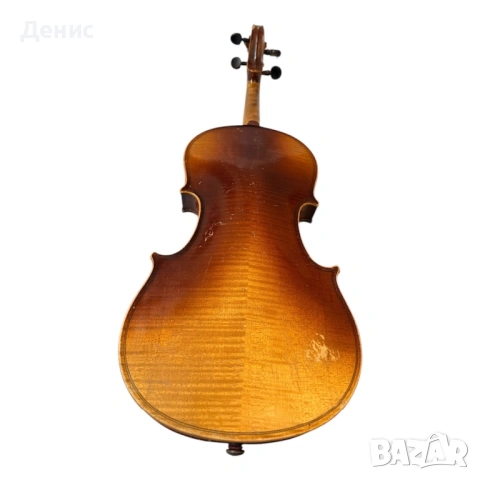Стара акустична цигулка 4/4 с калъф и лък | винтидж инструмент, снимка 3 - Струнни инструменти - 53062446