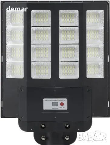 Lenlun Външна соларна LED лампа, 1600 W, сензор за движение, 3 режима