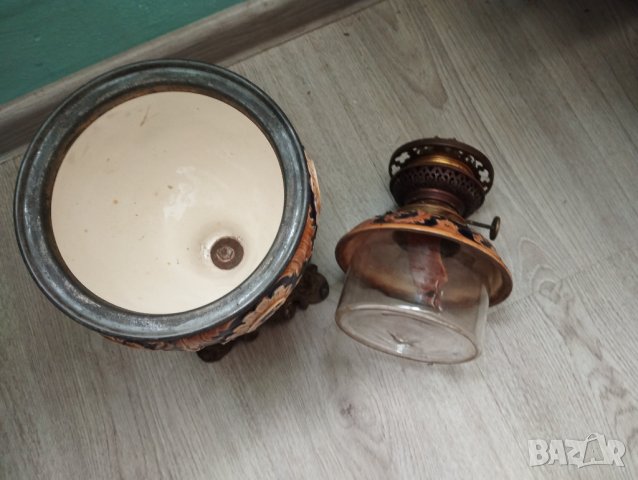 Стара газена /газова/ лампа, снимка 8 - Антикварни и старинни предмети - 43928057