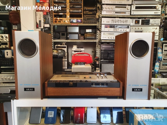 Аудиосистема / Stereo cassette recorder AKAI GXC-36 Касетен стерео  касетофон  с две тонколони и вгр